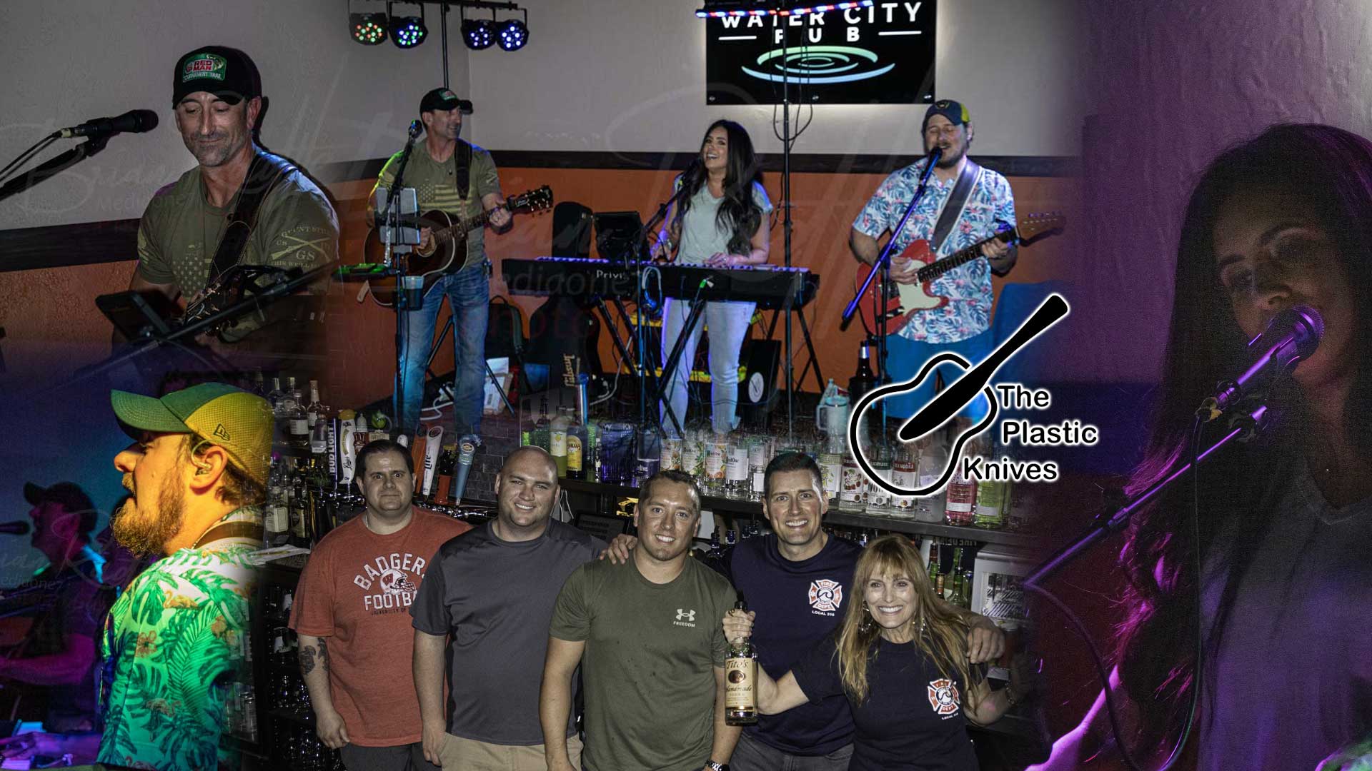 The Plastic Knifes band at Water City Pub in Oshkosh