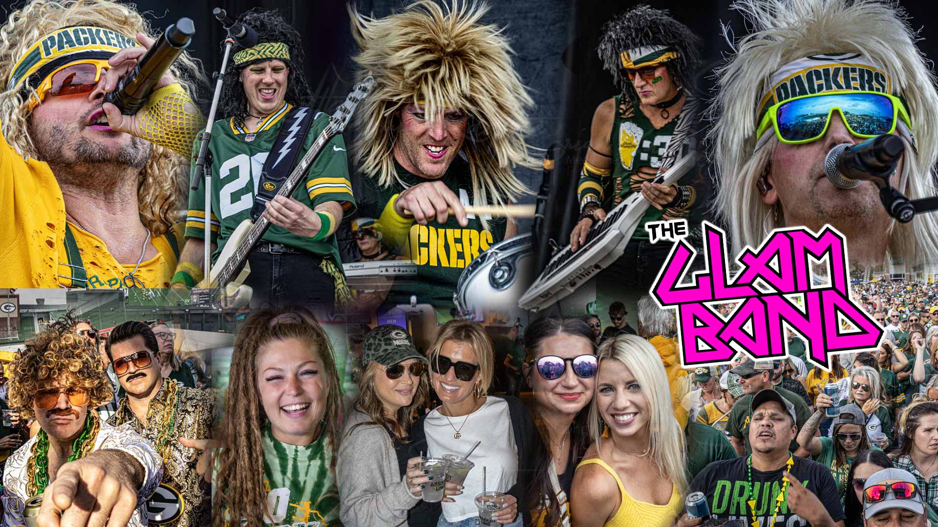 The Glam Band touchdown at Stadium View in Green Bay after the Packers Game